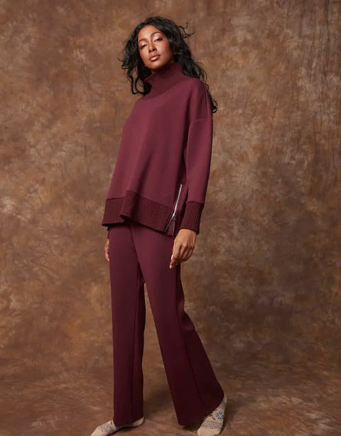 Florine Soft Knit Flare Pants - The Local Space