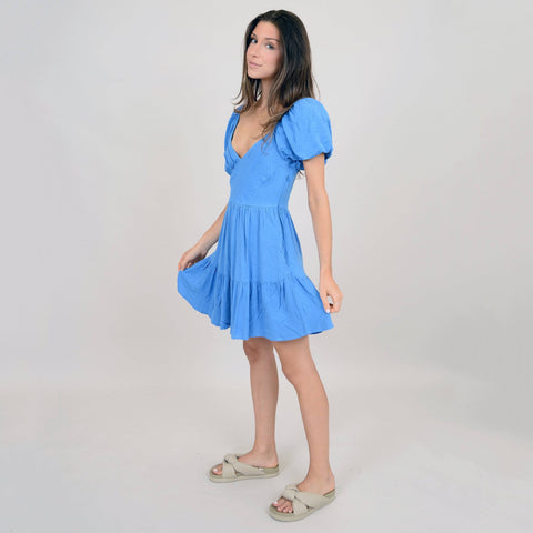 Floret Crepe Tiered Dress - The Local Space