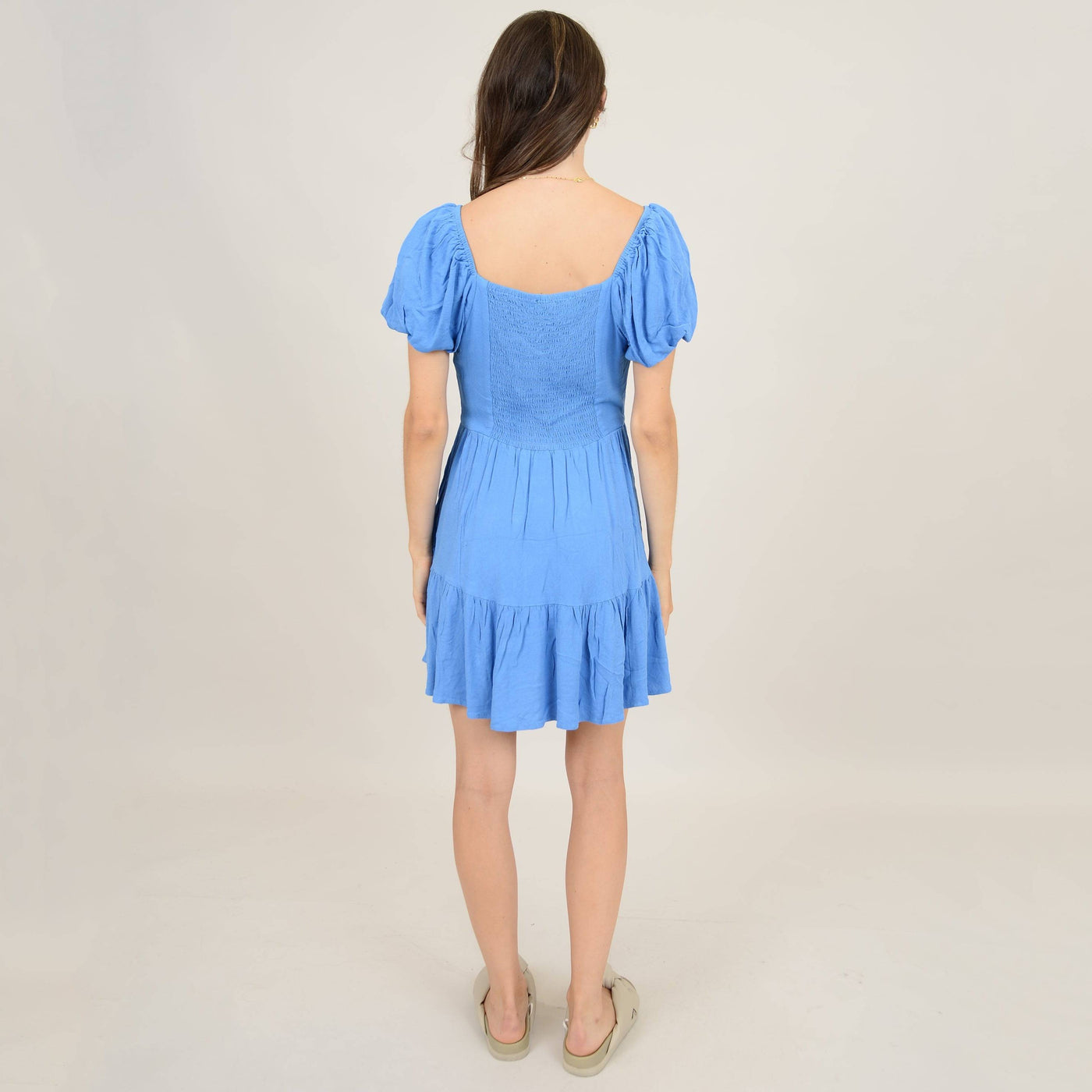 Floret Crepe Tiered Dress - The Local Space