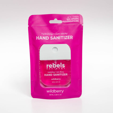 Refillable Wildberry Pocket Sanitizer - FDA Approved Hand Sanitzier - The Local Space