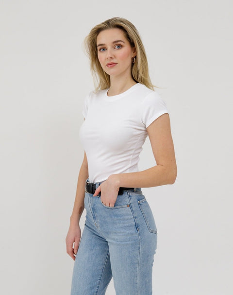 Ribbed Fitted T-Shirt - The Local Space