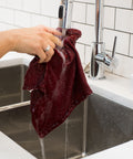 Ripple Carmine Red Dishcloths | Set of 2 - The Local Space