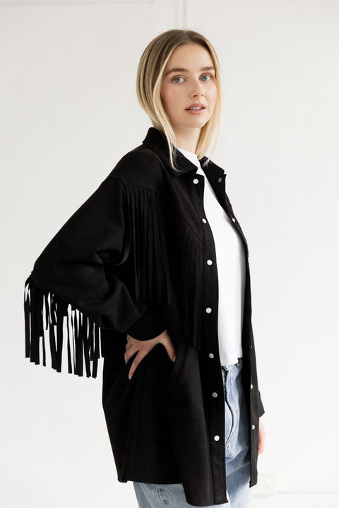 Fringe Jacket - Black