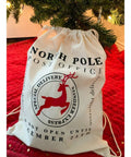 Santa Sack Reusable Cotton Drawstring Gift Bag (14” x 18”) - The Local Space