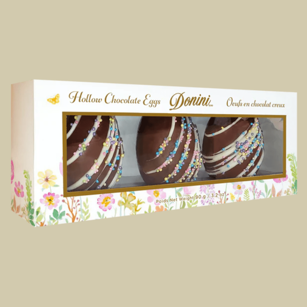 Milk Chocolate Hollow Decorated Eggs (3pc) - The Local Space