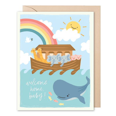 Noah's Ark Baby Card - The Local Space