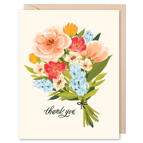 Selah Paper Thank You Bouquet Greeting Card - The Local Space