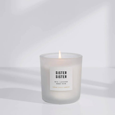 Sister Sister Signature Soy Candle – Rum, Lavender & Berry Musk - The Local Space
