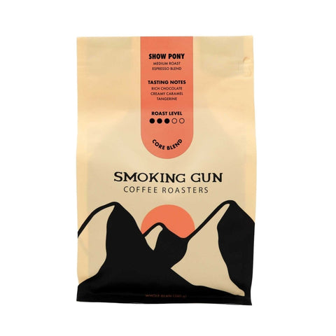 Smoking Gun Coffee Show Pony Espresso Blend Whole Beans - The Local Space