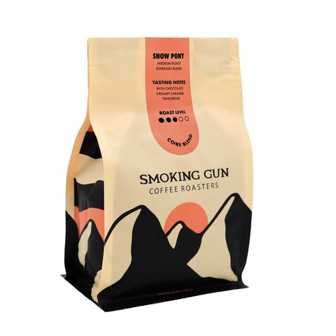 Smoking Gun Coffee Show Pony Espresso Blend Whole Beans - The Local Space