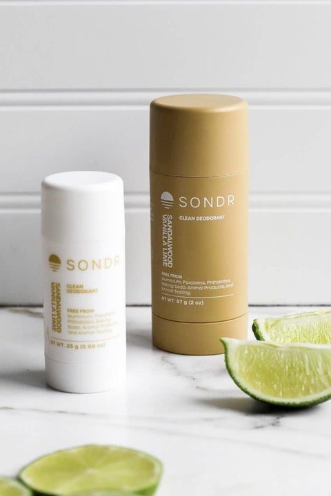 SONDR Sandalwood Vanilla Lime Clean Deodorant - The Local Space
