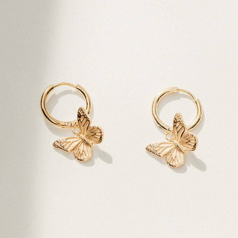 Sunday Club Mariposa Earrings – 14K Gold Plated - The Local Space