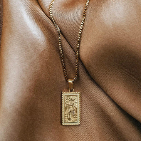 Sunday Club My Sun & Moon Necklace – 14K Gold Plated - The Local Space