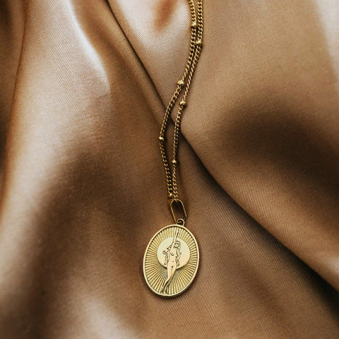 Sunday Club You Are A Goddess Necklace – 14K Gold Plated - The Local Space