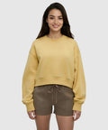TenTree Bluffs Cropped Crew - Dusk Yellow - The Local Space