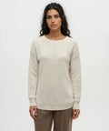 TenTree Broughton Sweater - Cotton White Heather - The Local Space