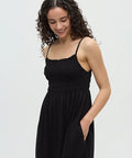 TenTree Driftwood Dress - Meteorite Black - The Local Space