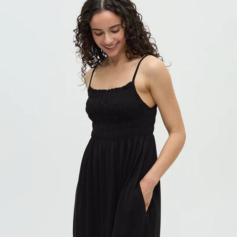 TenTree Driftwood Dress - Meteorite Black - The Local Space