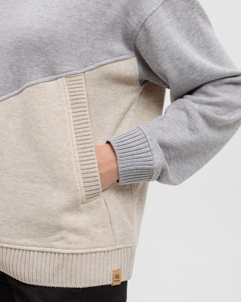 Foster Hoodie - Harbour Grey & Pale Oak Heather