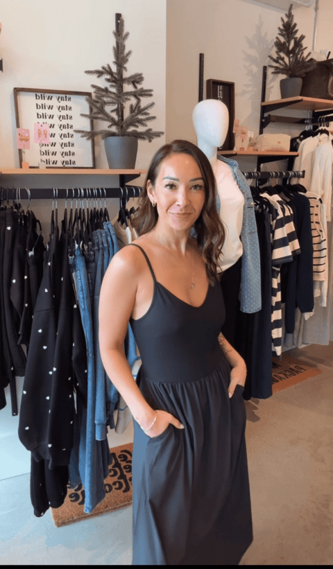TenTree Juneau Dress - Meteorite Black - The Local Space