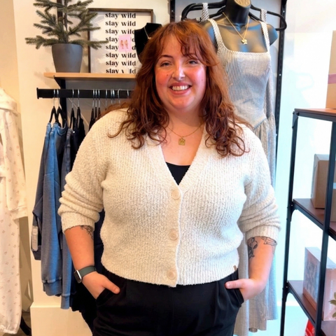 TenTree Poplar Cardigan - Cotton White - The Local Space