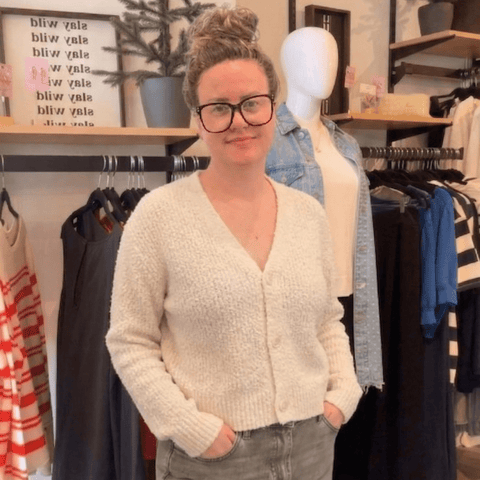 TenTree Poplar Cardigan - Cotton White - The Local Space