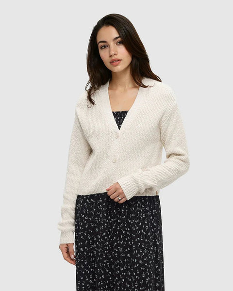 TenTree Poplar Cardigan - Cotton White - The Local Space