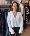 TenTree Poplar Cardigan - Cotton White - The Local Space