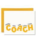 Thank You For Everything Coach | Greeting Card - The Local Space