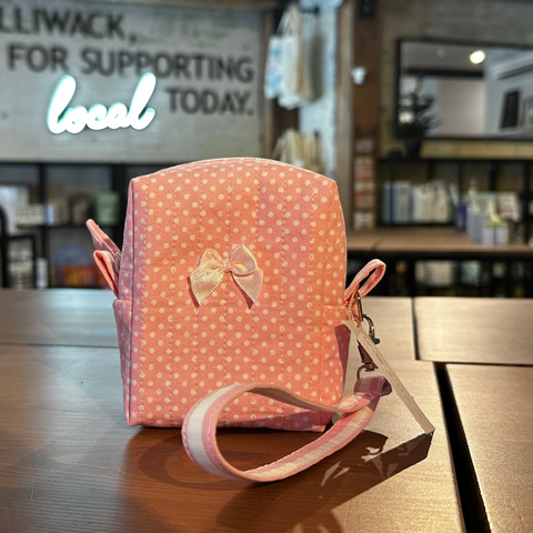 Pinwheel Pink (Reversed)  Make-up Bag
