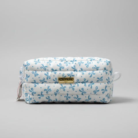 The Brush Boxx Sweet Blue Bow Make - up Bag - The Local Space