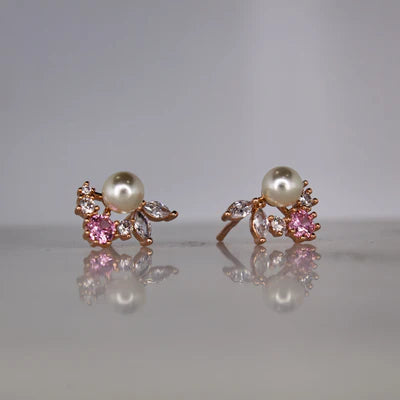 Bunny Blush Studs  - Gold Plated