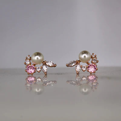 Bunny Blush Studs  - Gold Plated