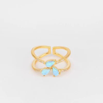 The Jazzy Owl Eden Adjustable Ring - Gold Plated - The Local Space