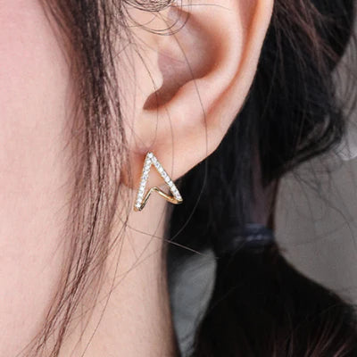 Heartline Spark Studs  - 925 Silver