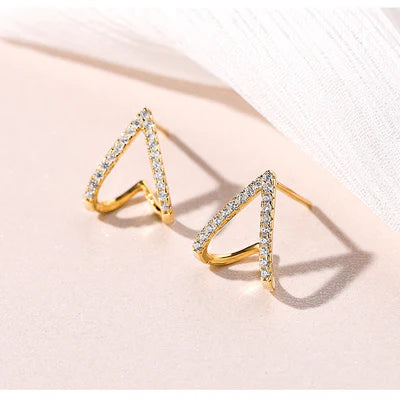 Heartline Spark Studs  - 925 Silver