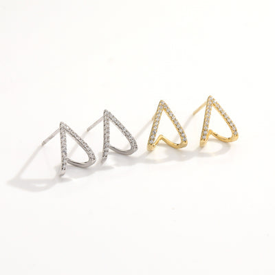 Heartline Spark Studs  - 925 Silver
