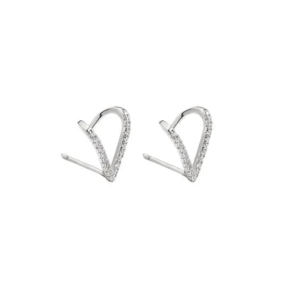 Heartline Spark Studs  - 925 Silver