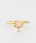 The Jazzy Owl Opal Pop Adjustable Ring - Gold Plated - The Local Space