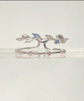The Jazzy Owl Soft Halo Adjustable Ring - Gold or Silver Plated - The Local Space