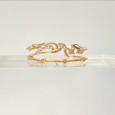 The Jazzy Owl Soft Halo Adjustable Ring - Gold or Silver Plated - The Local Space