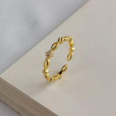 Starlace Adjustable Ring - 925 Silver or Gold Plated