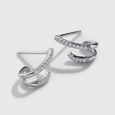 Swirly Whirly Studs  - 925 Silver