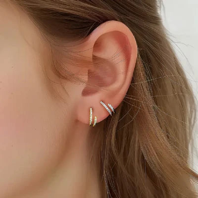 Swirly Whirly Studs  - 925 Silver