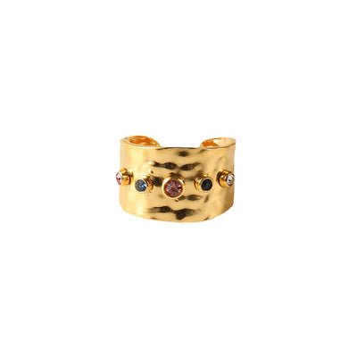 The Jazzy Owl The Aura Adjustable Ring - 18K Gold Plated - The Local Space