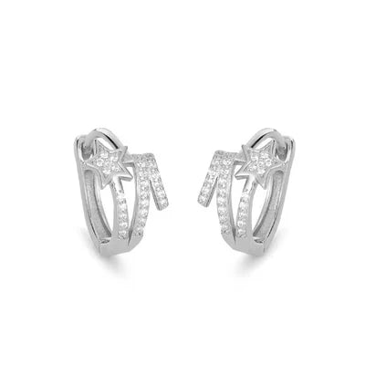 Wish Upon a Hoop Earrings  - 925 Silver