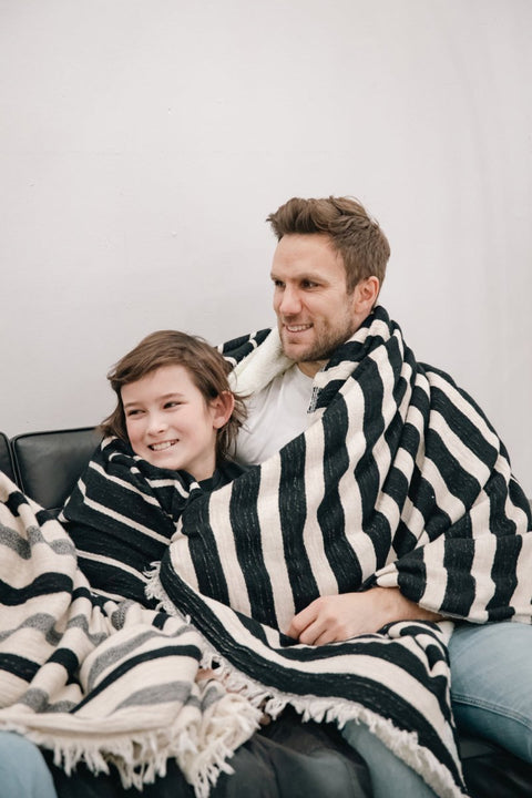 THE WINSLOW | Linen Blend Fleece Throw - The Local Space