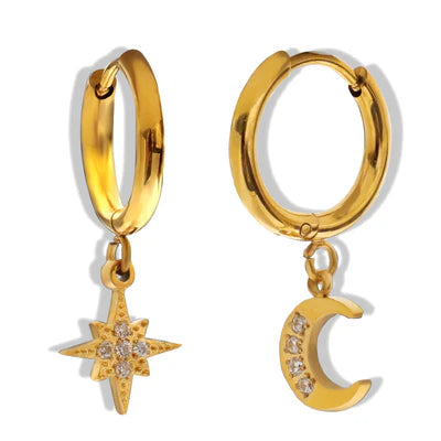Midnight Magic Hoop Earrings