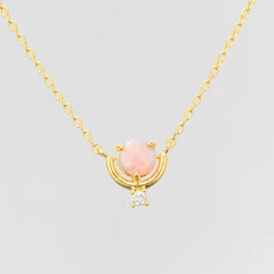 Opal Pop Necklace - Gold Plated