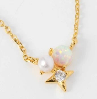 Starry Popper Necklace - Gold Plated